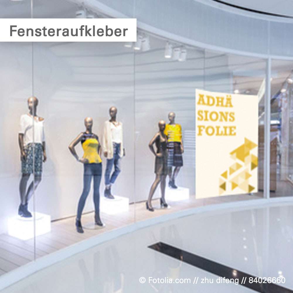 Schaufensteraufkleber - Werbung für Ihr Business. Schaufensteraufkleber - Werbung für Ihr Business.