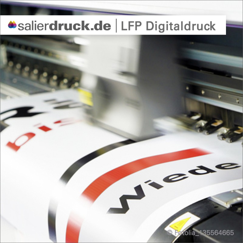 Wir selbst produzieren unsere Drucke auf LFP Digitaldruckern...