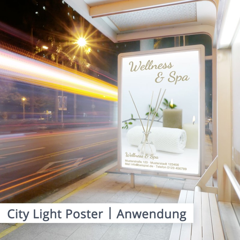 Bestellen Sie Ihr City Light Poster mit individuellem Aufdruck jetzt bei SalierDruck.de.