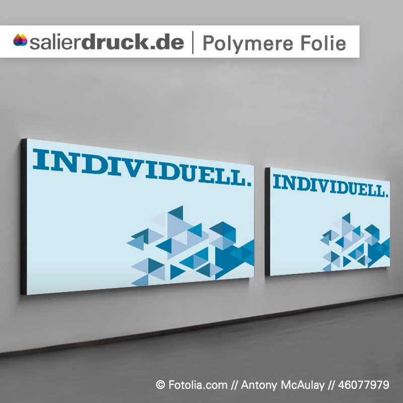 Polymere Klebefolie für Werbeschilder individuell bedrucken | SalierDruck