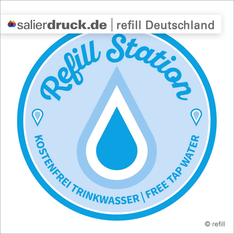 Die Aufkleber zu dem Refill Projekt können Sie in unserem Webshop bestellen...