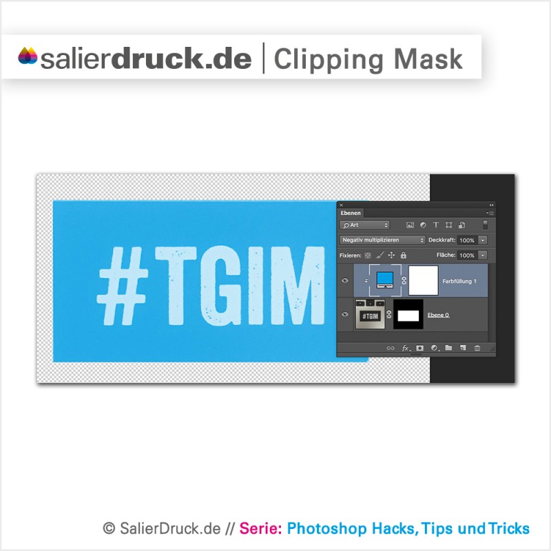 Die Photoshop Clipping-Mask als universal Tool zum schnellen Einfärben