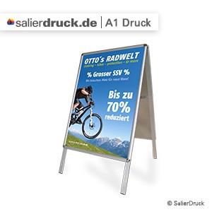 Das Druckformat A1 ist besonders bei Displaysystemen, Postern und Plakaten sehr beliebt.