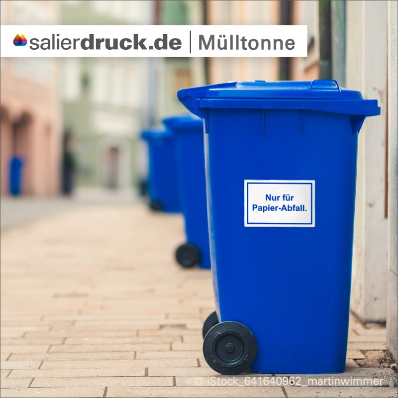 Niederenergetische Oberfläche - Mülltonne - SalierDruck