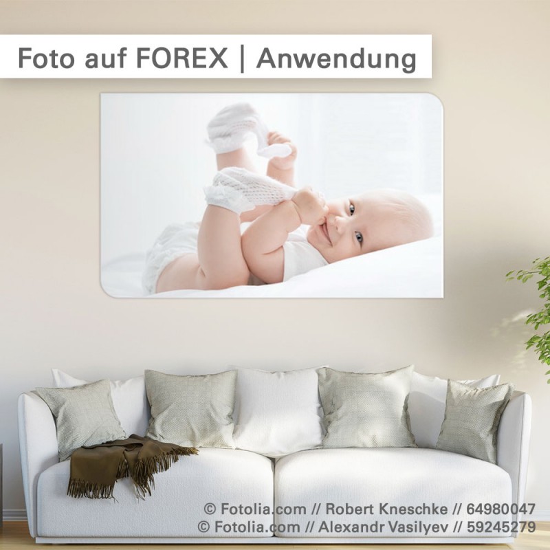 Ihr Foto auf FOREX - CNC-gefräst in freien Formen