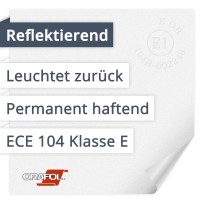 Orafol Oralite 5600E Reflektierend | Leuchtet zurück | Permanent haftend | ECE 104 Klasse E