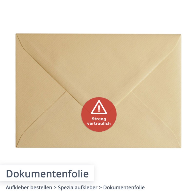 Dokumenten- und Siegelaufkleber individuell kalkulieren und bestellen...