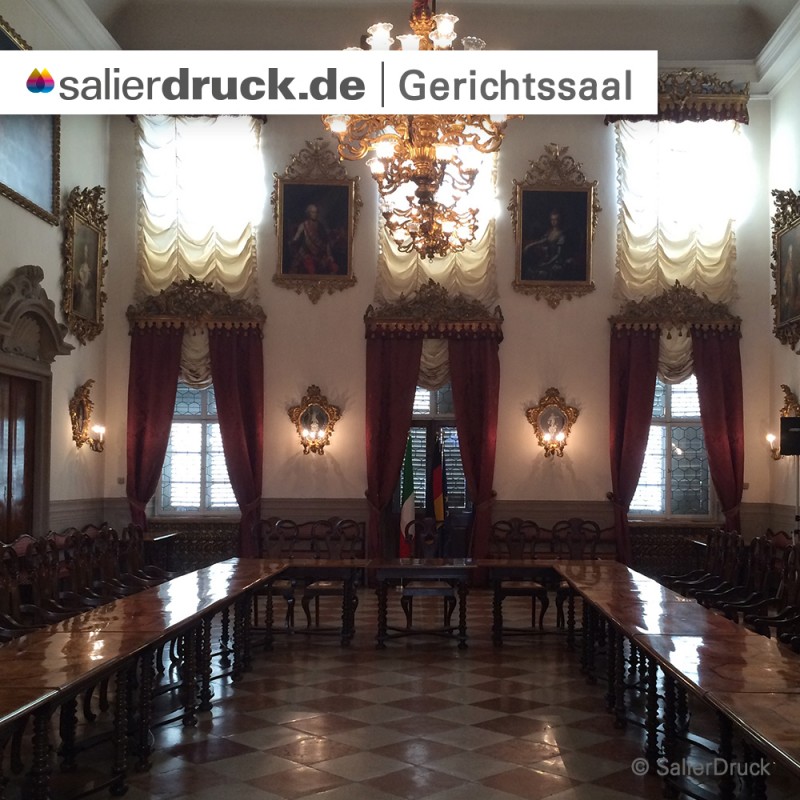 Der Gerichtssaal in Bozen.