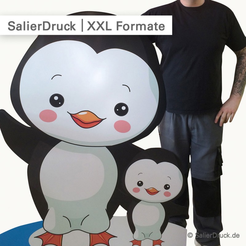 Digitaldruck Aufkleber für Großformat Werbeschilder.