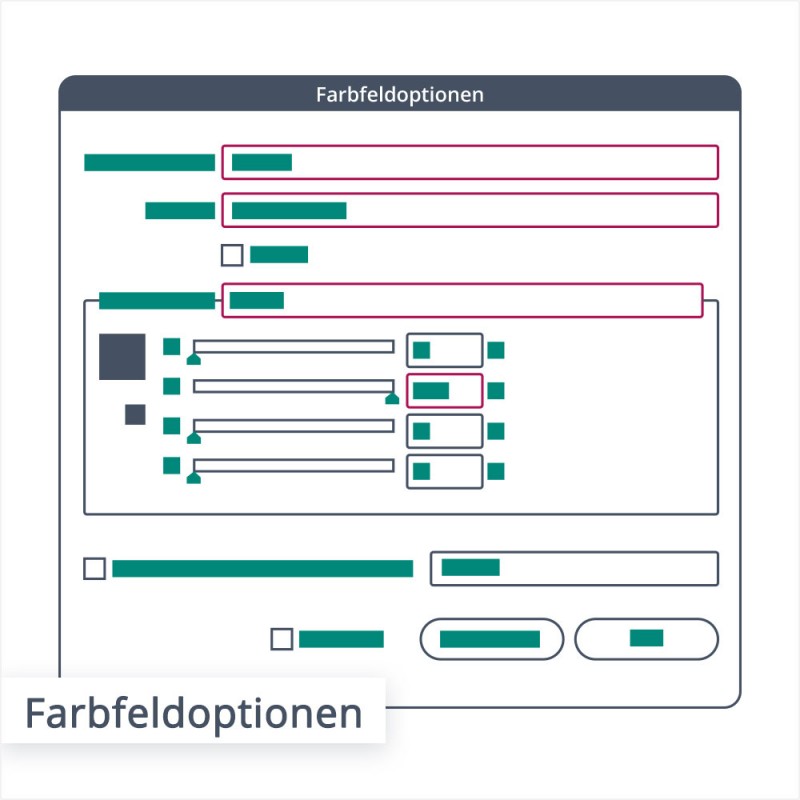 Farbfeldoptionen