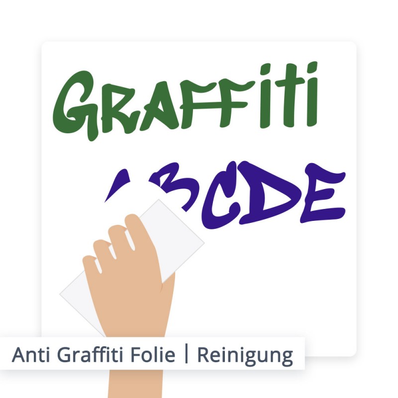 Anti Graffiti Klebefolie – Beispiel – SalierDruck.de