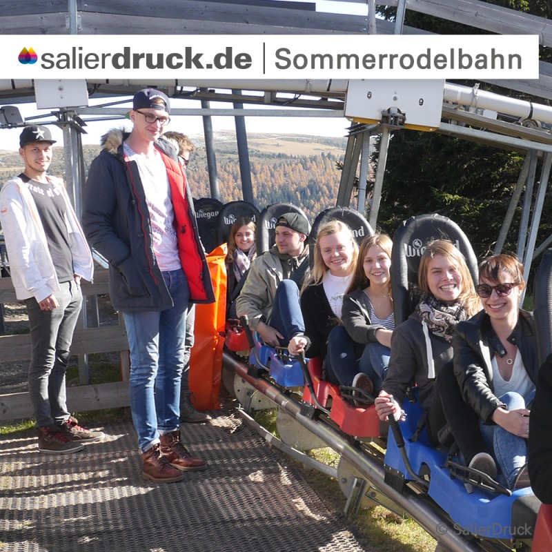 Spaß muss sein! Sommerrodelbahn in Bozen.