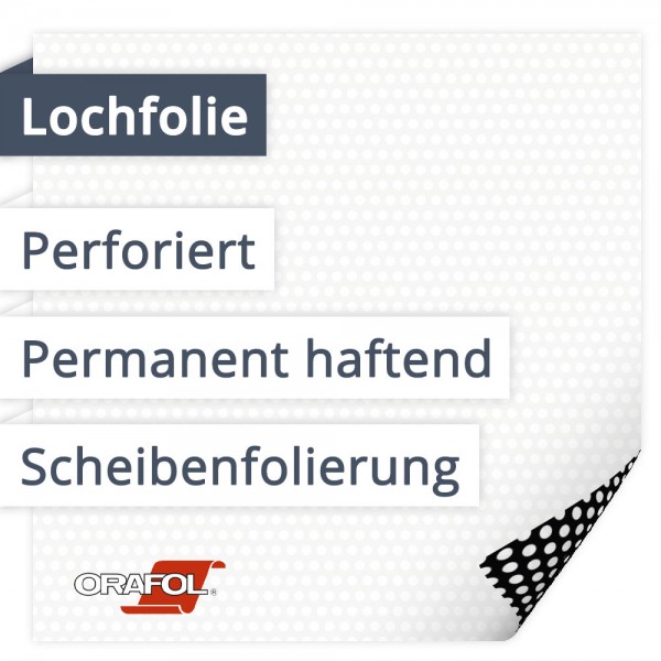 Orafol Orajet 3676 Perforiert | Perforiert | Permanent haftend | Fahrzeug Folierung