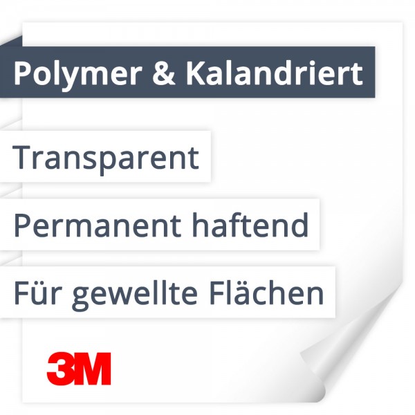 Hochtransparent & Gegossen | permanent haftend – 3M™ Clear View 8150