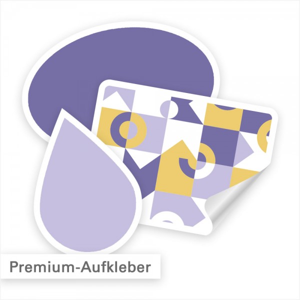 Premium Aufkleber individuell in Abmessung, Form und Motiv | SalierDruck.de