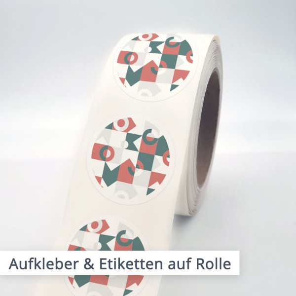 Praktisch & immer zur Hand – Aufkleber und Etiketten auf Rolle mit individuellen Motiven und Designs...