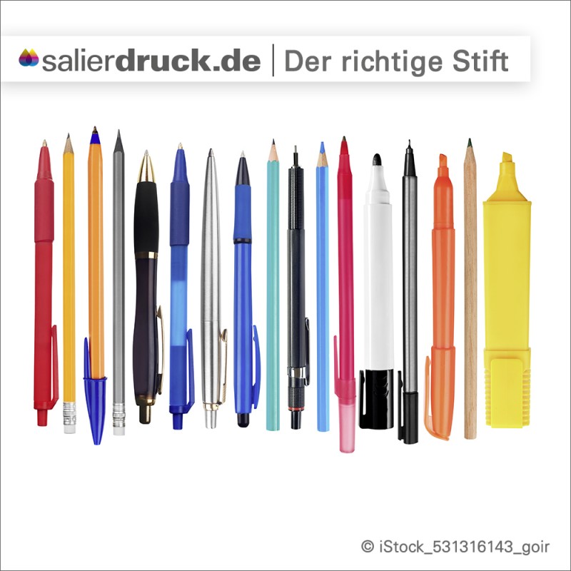 Welcher Stift ist der Richtige? Die Auswahl ist groß!