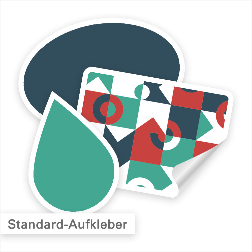 Indoor-Aufkleber selbst gestalten und online drucken lassen ovale Sticker  kaufen