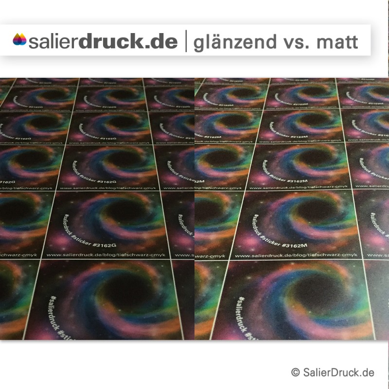 Klebefolie im Vergleich: glänzend vs. matt