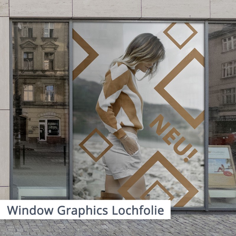 Window Graphics Lochfolie | SalierDruck