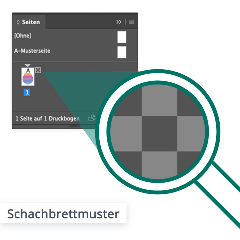 Transparenzen erkennen – am kleinen Zeichen, neben dem Effekt, werden diese als eine Art kleines Schachbrettmuster dargestellt...