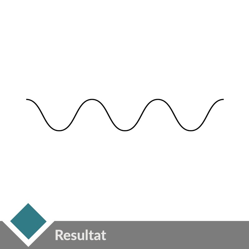 Einfache Wellenlinie erstellen in Illustrator - das Ergebnis...