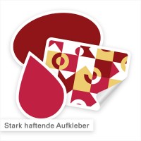 Stark haftende Aufkleber – individuell in Form und Motiv | SalierDruck.de