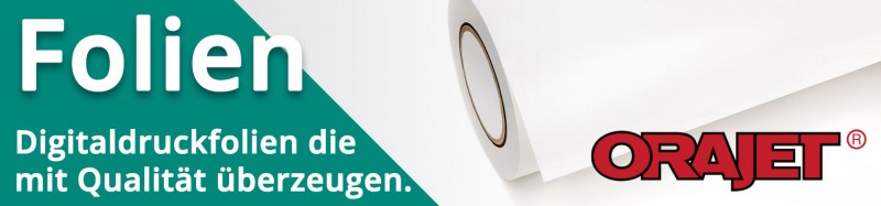 Die Digitaldruckfolien der ORAJET® Serie von ORAFOL® überzeugen durch Qualität und werden bei uns via 4-farb-Digitaldruck bedruckt.