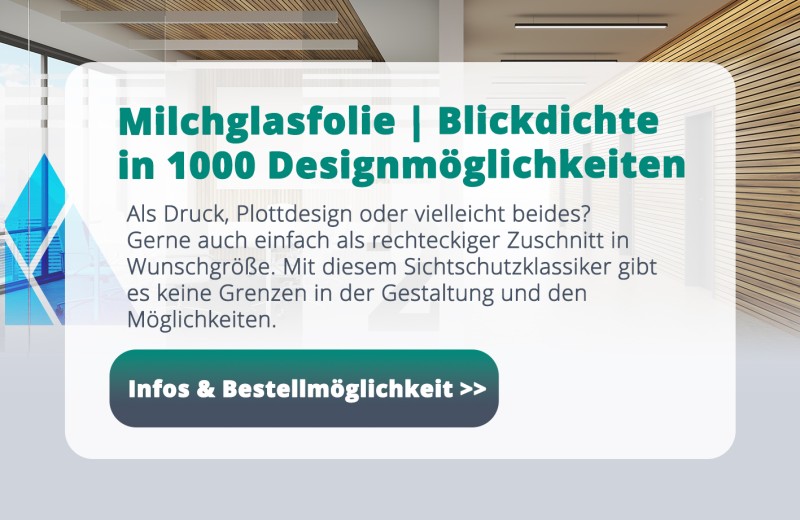 Fensterfolie  Von innen durchsichtig & von außen blickdicht