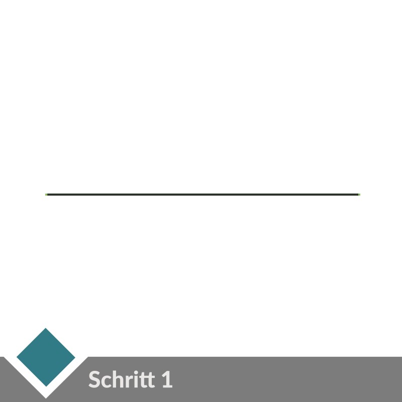 Einfache Wellenlinie erstellen in Illustrator Schritt 1...