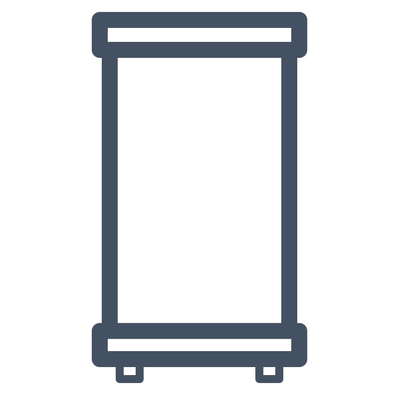 Roll-Up-Displays machen Ihre Werbung transportabel und eignen sich für vielseitige Einsätze. 