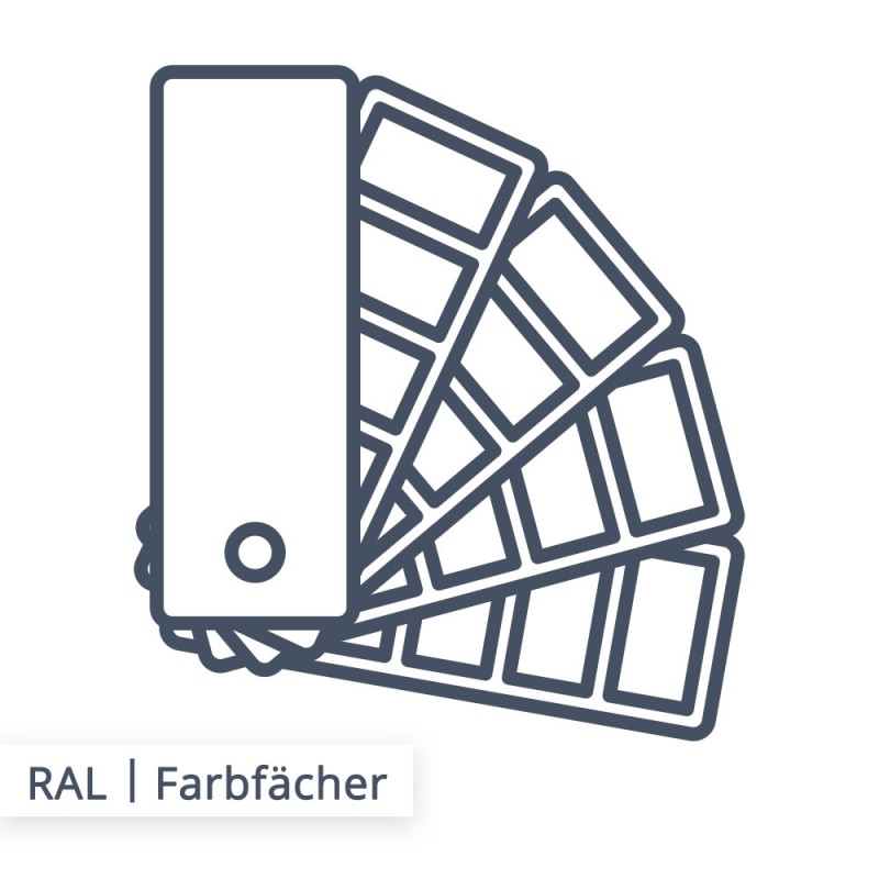 Die Farben des HKS Fächers dienen zur Orientierung. Hierbei gibt es vier unterschiedliche Modelle für verschiedene Bedruckstoffe.