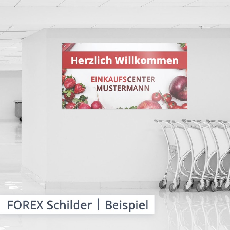 FOREX ist ideal als Werbetafel geeignet. Beispielsweise in einer Tiefgarage eines Einkaufszentrums...