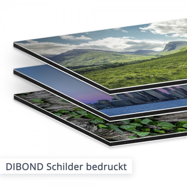 DIBOND Schilder bedruckt