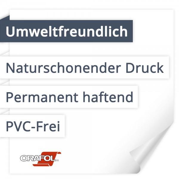 Orafol Orajet 3174 Umweltfreundlich | PVC-Frei | Permanent haftend | Naturschonender Druck