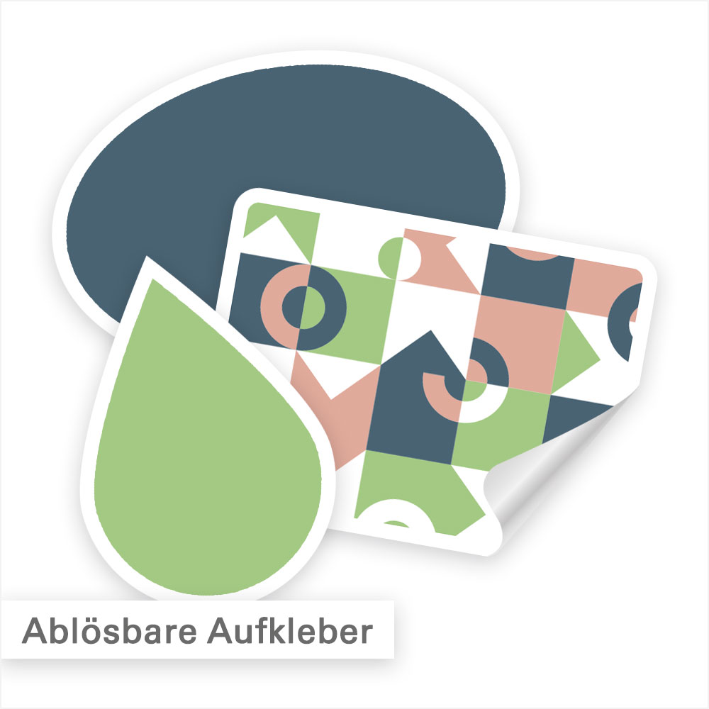 Ablösbare Aufkleber  Unkompliziertes Aufkleben & Entfernen