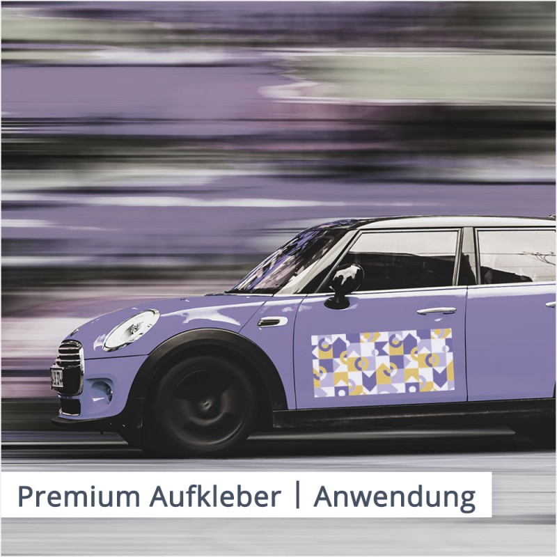 Premium Aufkleber können sogar an Fahrzeugen befestigt werden | SalierDruck.de