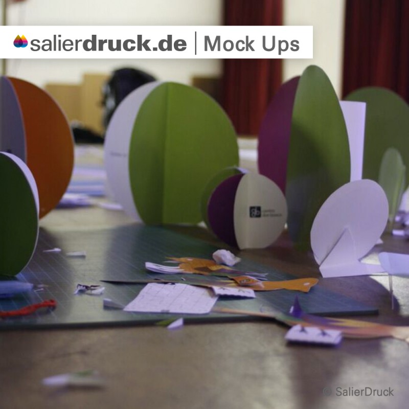 Hier entstehen die Mock Ups für die Präsentation.